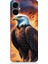Tecno Camon 19 Pro Uyumlu Siyah Beyaz Kartal Desenli Silikon Kılıf 1