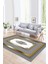 Dijital Baskılı Kaymaz Yıkanabilir Çerçeveli Yolluk Mutfak Salon Halısı, N-Çerçeveli-23-Gold, 5