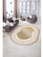 Dijital Kaymaz Yıkanabilir Çerçeveli Oval Yolluk Mutfak Salon Halısı, N-O-Çerçeveli-37-Gold, 1