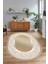 Dijital Kaymaz Yıkanabilir Çerçeveli Oval Yolluk Mutfak Salon Halısı, N-O-Çerçeveli-37-Gold, 4