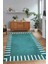 Dijital Baskılı Kaymaz Yıkanabilir Çerçeveli Yolluk Mutfak Salon Halısı, N-Çerçeveli-40-Mavi, 4