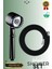 Duş Seti Black Shower Set Basınçlı 3 Kademeli Turbo Duş Başlığı 150 cm Silikon Duş Hortumu Masajlı 1