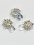Taşlı Düğme /taşlı Klipsli Düğme/klipsli Yıldız Düğme/3 Lü Set/ 2,5 cm Gümüş 1