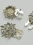 Taşlı Düğme /taşlı Klipsli Düğme/klipsli Yıldız Düğme/3 Lü Set/ 2,5 cm Gümüş 2