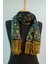 Koyu Kahve Bej Pashmina Şal 5