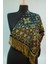 Koyu Kahve Bej Pashmina Şal 7