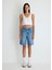 Melina Real Blue Indigo Mavisi Jean Şort 1410144-87086 4