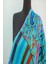 Turkuaz Ipek - Keten Eşarp Şal 2