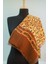 Orange Bordo Ipek - Keten Eşarp Şal 4