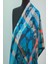 Antrasit Turkuaz Pashmina Şal 7