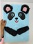 Peluş Çizgili Sevimli Panda Tasarımlı Defter 3