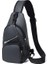 Göğüs Çantası Erkek Crossbody Çanta Rahat Büyük Kapasiteli Su Geçirmez Oxford Kumaş Omuz Küçük Sırt Çantası Moda Trendi Göğüs Çantası (Yurt Dışından) 1