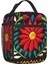 No.4 Stili 26X21X11CM Meksika Çiçekleri 3D Baskı Nakış Desen Taşınabilir Öğle Yemeği Kutuları Su Geçirmez Termal Soğutucu Gıda Yalıtımlı Öğle Yemeği Çantası Ofis Çalışması (Yurt Dışından) 1