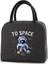 4ASTRONOT002 Tarzı Yalıtımlı Öğle Yemeği Çantası Taşınabilir Çanta Astronot Kanvas Soğutucu Çanta Teneke Folyo Termal Gıda Öğle Yemeği Çantası Kadın Çocuklar Için Gıda Çantası (Yurt Dışından) 1