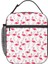 No.16 Stili 26X21X11CM Pembe Flamingo Taşınabilir Öğle Yemeği Kutuları Kadın Çok Fonksiyonlu Termal Soğutucu Gıda Yalıtımlı Öğle Yemeği Çantası Çocuklar Okul Çocukları (Yurt Dışından) 3