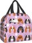No.6 Stili 22X20X13CM Cavalier King Charles Spaniel Köpek Çiçek Baskı Yalıtımlı Öğle Yemeği Çantası Taşınabilir Soğutucu Termal Gıda Yemek Kabı Çalışma Seyahat Için (Yurt Dışından) 1