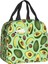 No.20 Tarzı 22X20X13CM Vegan Meyve Avokado Baskı Yalıtımlı Öğle Yemeği Çantası Kadınlar Için Soğutucu Termal Gıda Yemek Kabı Okul Çalışması Seyahat Çantaları (Yurt Dışından) 1