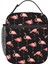 No.11 Tarzı 26X21X11CM Siyah Flamingo Desen Yalıtımlı Öğle Yemeği Çantası Kadınlar Için Yeniden Kullanılabilir Soğutucu Termal Öğle Yemeği Çantası Ofis Çalışma Okulu (Yurt Dışından) 3