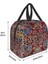 No.4 Stili 22X20X13CM Türk Farsça Bohemian Kilim Baskı Termal Yalıtımlı Öğle Yemeği Çantaları Geometrik Etortable Yemek Kabı Kamp Seyahat Için (Yurt Dışından) 5