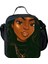 Yeşil Stil Harajuku Yenilik Serin Komik Afrika Kızlar 3D Baskılı Crossbody Çanta Yemek Kabı Okul Gıda Öğle Yemeği Çantası Buz Torbaları (Yurt Dışından) 1