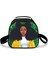 Gümüş Tarzı Harajuku Yenilik Serin Afrika Kızlar 3D Baskılı Crossbody Çanta Yarım Daire Yemek Kabı Okul Gıda Öğle Yemeği Çantası Buz Torbaları (Yurt Dışından) 3
