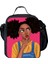 Bej Tarzı Harajuku Yenilik Serin Komik Afrika Kızlar 3D Baskılı Crossbody Çanta Yemek Kabı Okul Gıda Öğle Yemeği Çantası Buz Torbaları (Yurt Dışından) 4