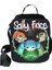 No.18 Stili Harajuku Yenilik Serin Komik Sally Yüz 3D Baskılı Crossbody Çanta Yemek Kabı Okul Gıda Öğle Yemeği Çantası Buz Torbaları (Yurt Dışından) 4