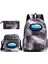 Schoolbag Shoulder Backpack Plaid Canvas Bag Travel Casual Bag Men And Women Students Schoolbag (Yurt Dışından) 1