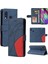 Kart Yuvası Standı Pu ile Samsung Galaxy A40 Iki Renkli Dikiş Için Kılıf (Yurt Dışından) 1