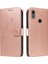 Huawei Y6 2019 Için Flip Case El Kayışı ile Kabartmalı Kelebek Yüksek ve (Yurt Dışından) 1