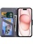 IPhone 15 Için Flip Case Artı Deri Kılıf Kapak Çevirin Cüzdan Basit (Yurt Dışından) 5