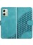 Motorola Moto G54 5g Manyetik Kart Tutucu Geometrik Desen Pu (Yurt Dışından) 1