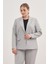 Astarlı Tek Düğmeli Blazer 2