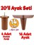 20'li Set Aspen Lüks Mobilya Koltuk Kanepe Tv Ünitesi Yükseltme Destek Ayağı 14 cm Kahve Ayakları 1