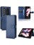 Samsung Galaxy Z Için Kılıf Fold 3 Deri Cüzdan Kapak Geometrik Desen (Yurt Dışından) 5