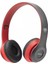 SW44 Bluetooth Katlanabilir Kulaklık - Gri/kırmızı 2