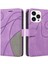 IPhone 15 Için Kılıf Pro Iki Renkli Dikiş Pu Deri Flip Folio Kılıf ile (Yurt Dışından) 1