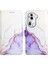 Oppo Oppo 11 Pro 5g Için Kickstand Pu Deri Mermer Desen Cüzdan (Yurt Dışından) 1