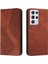 Samsung Galaxy S21 Ultra Kart Yuvaları Tutucu Manyetik Folio Kapak Pu (Yurt Dışından) 1