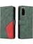 Samsung Galaxy S20 Için Kılıf Pu Deri Flip Folio Kılıf Kickstand Iki Renkli (Yurt Dışından) 1