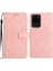 Samsung Galaxy S20 Için Flip Case Ultra Elmas El Kayışı ile Kabartmalı Pu (Yurt Dışından) 1