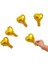 5 inç Mini Kalp Folyo Balon Gold 5 Adet 1