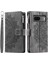 Kırmızı Dikey Çizgili Mikrofiber Astar Pu ile Google Pixel 7 Pro Için Kılıf (Yurt Dışından) 1