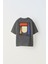 Updated Simplicity Yazılı Desen Tasarım Baskılı Füme Çocuk T-Shirt 2