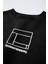 Updated Simplicity Yazılı Desen Tasarım Baskılı Siyah Çocuk T-Shirt 3