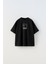 Updated Simplicity Yazılı Desen Tasarım Baskılı Siyah Çocuk T-Shirt 4