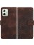 Motorola Moto G54 5g Manyetik Kart Tutucu Geometrik Desen Pu (Yurt Dışından) 1