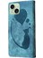 IPhone 15 Için Kılıf Kabartmalı Sevimli Kedi Cüzdan Kılıf Kart Cep Flip Folio (Yurt Dışından) 5
