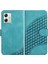 Motorola Moto G54 5g Manyetik Kart Tutucu Geometrik Desen Pu (Yurt Dışından) 1