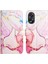 Oppo A38 4g Kickstand Mermer Desen Pu Deri Cüzdan Için Kılıf (Yurt Dışından) 1